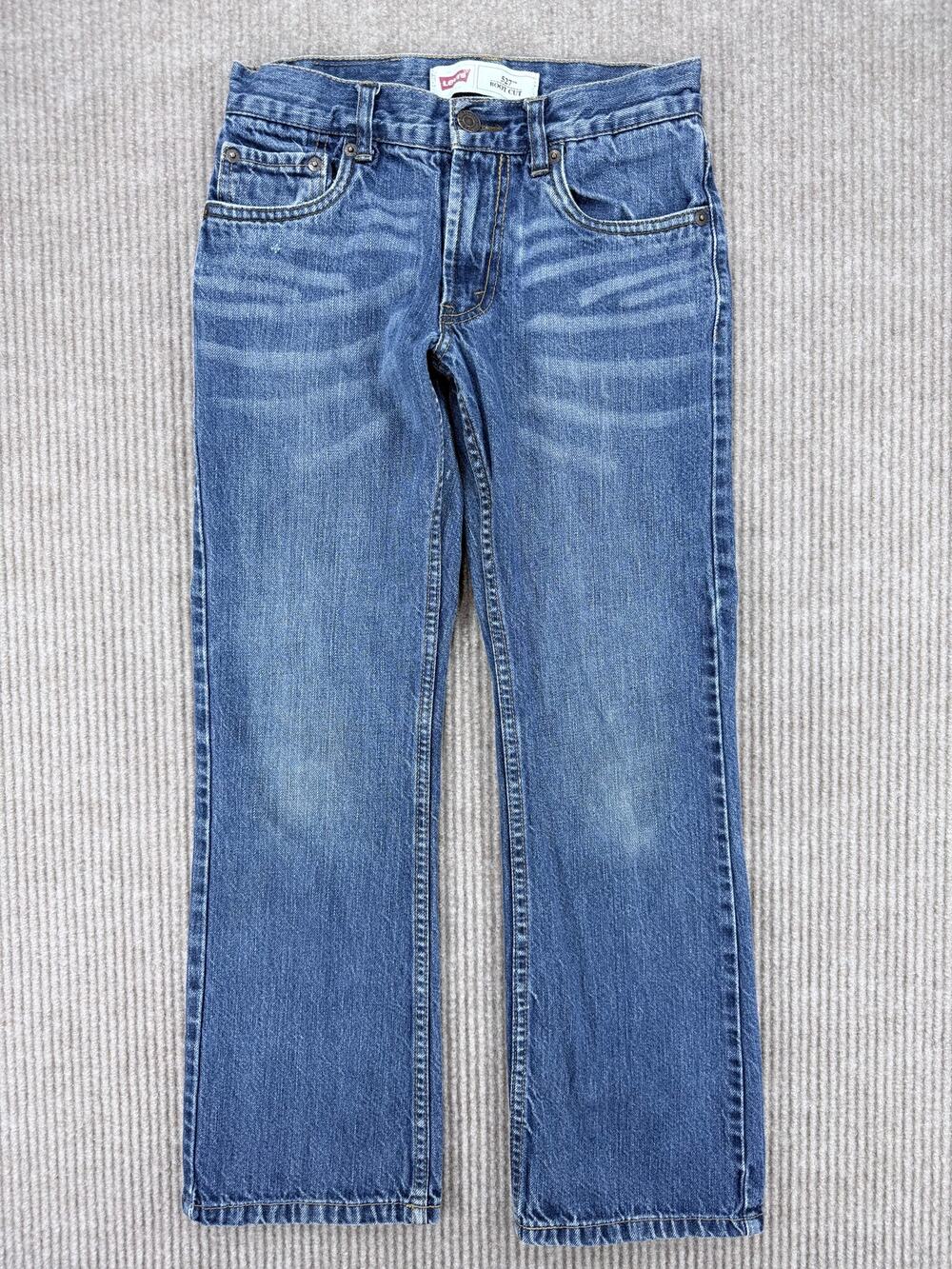 Levis 527 Boys Bootcut Jeans Size 12 Reg 26x26 Medium Wash Blue Denim